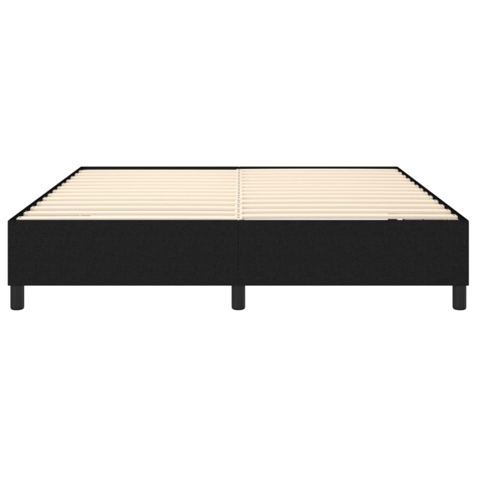 Estructura de cama box spring tela negro 180x200