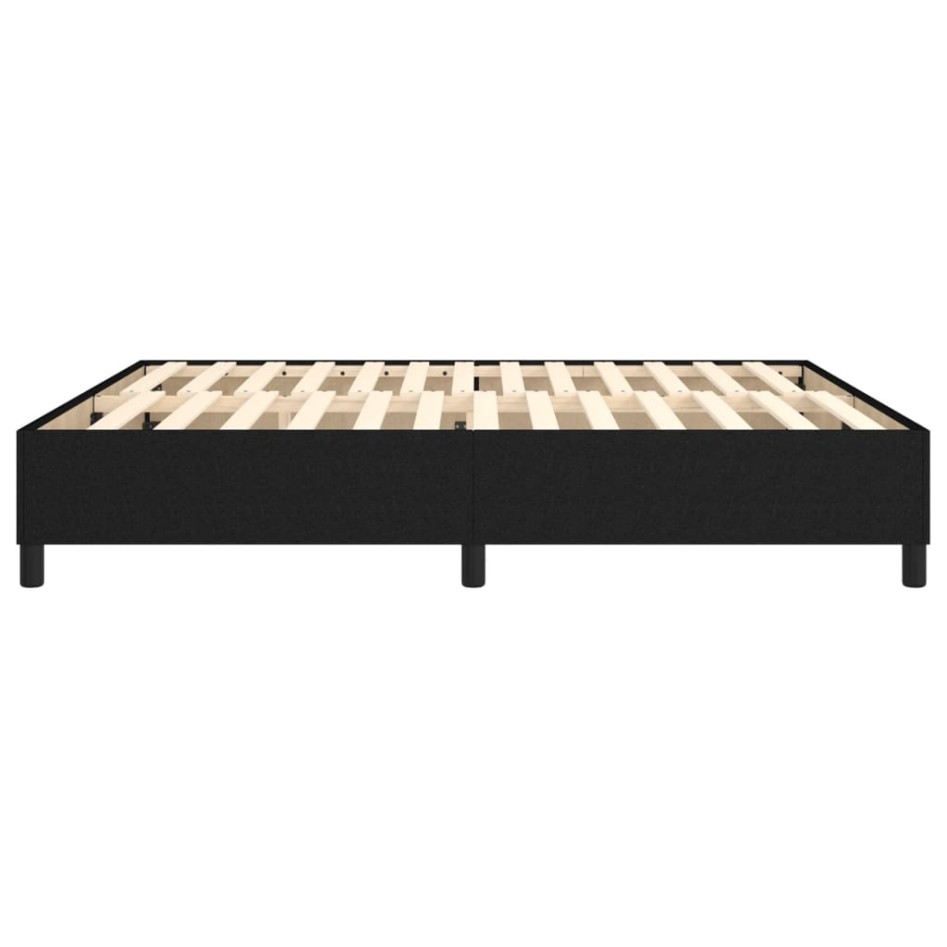 Estructura de cama box spring tela negro 180x200