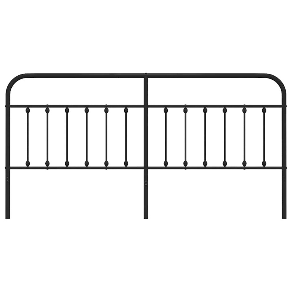 Cabecero de metal negro 193