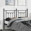 Cabecero de metal negro 135 cm