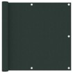 Toldo para balcón tela oxford verde oscuro 90x600 cm