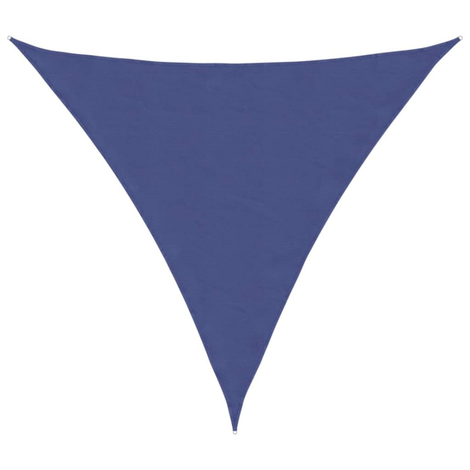Toldo de vela triangular tela Oxford azul 5x5x5