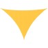 Toldo de vela triangular tela Oxford amarillo 5x6x6