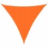 Toldo de vela triangular tela Oxford naranja 4x4x4