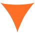 Toldo de vela triangular tela Oxford naranja 5x5x5
