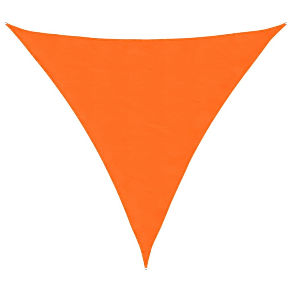 Toldo de vela triangular tela Oxford naranja 5x5x5