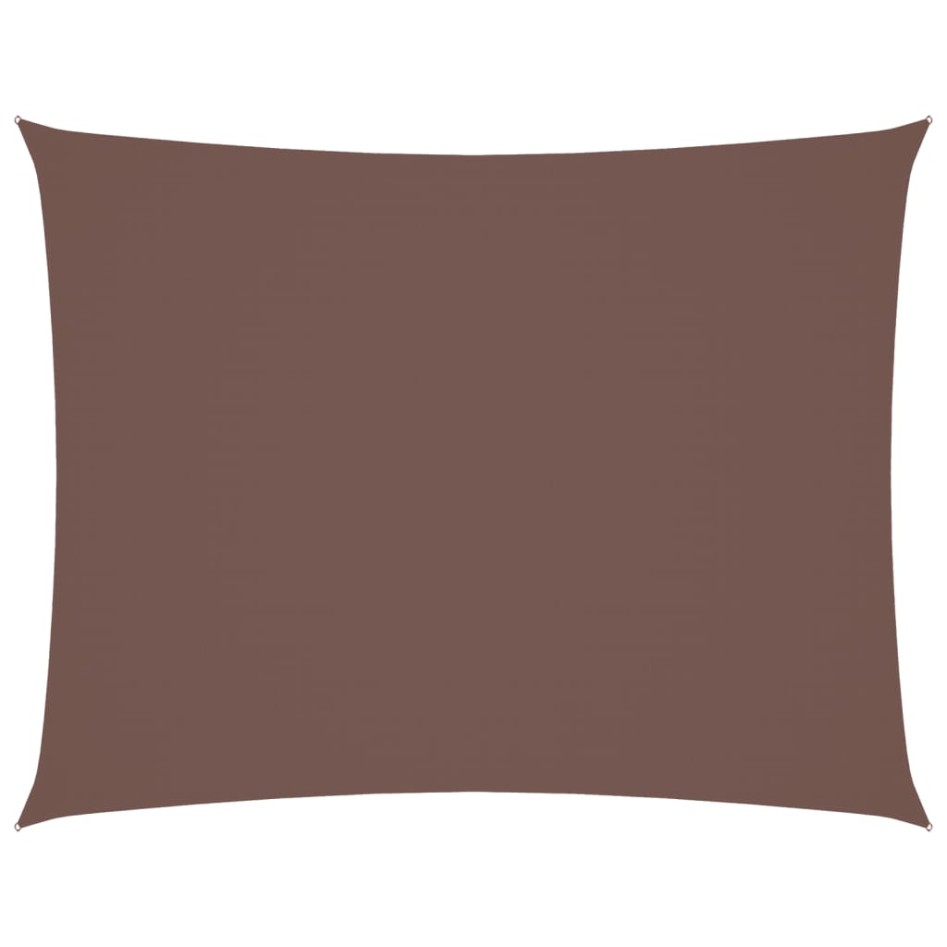 Toldo de vela rectangular tela Oxford marrón 3x4