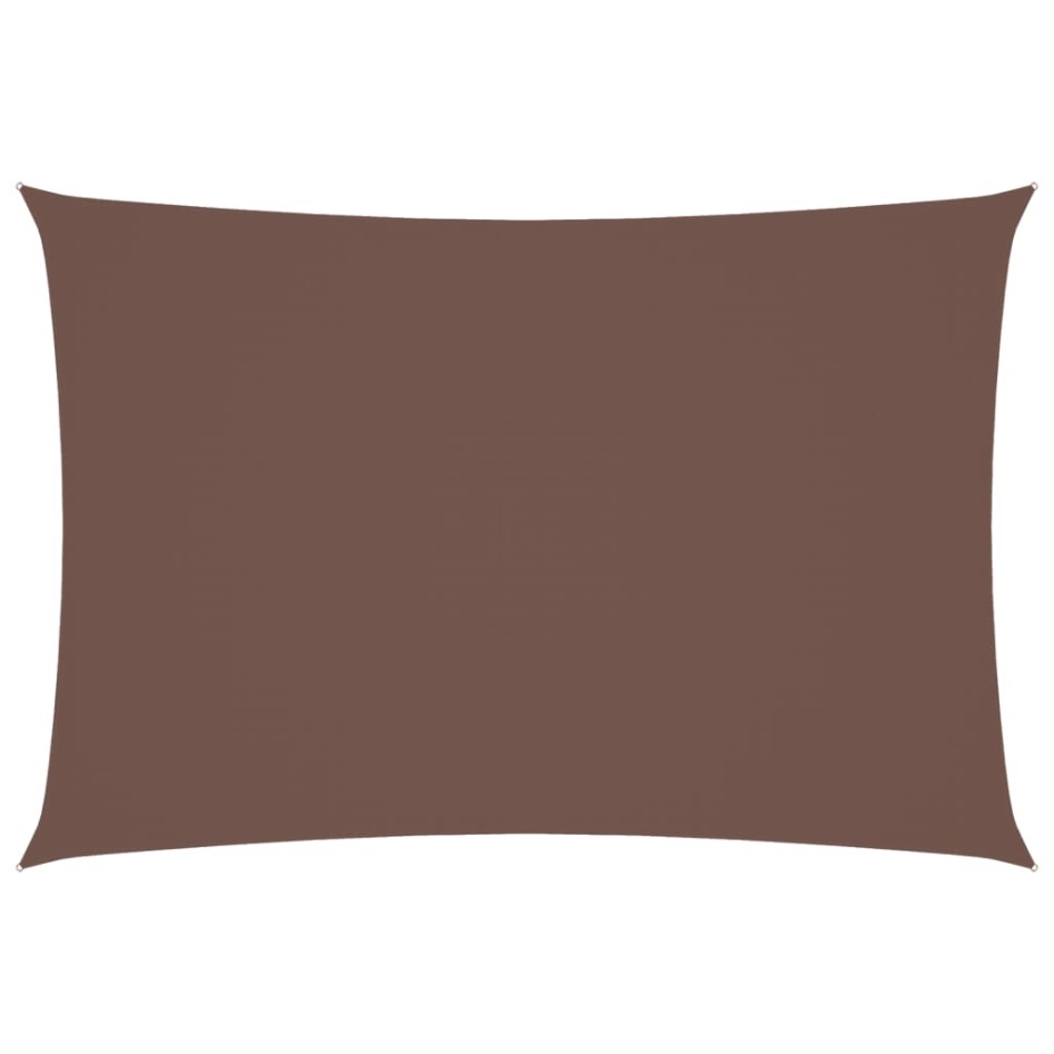 Toldo de vela rectangular tela Oxford marrón 3x5
