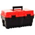 Caja de herramientas de plástico rojo 462x256x242