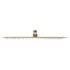 Cabezal ducha efecto lluvia acero inox cuadrado dorado