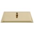 Cabezal ducha efecto lluvia acero inox cuadrado dorado