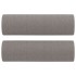 Cojines decorativos 2 uds tela gris taupe 15x50