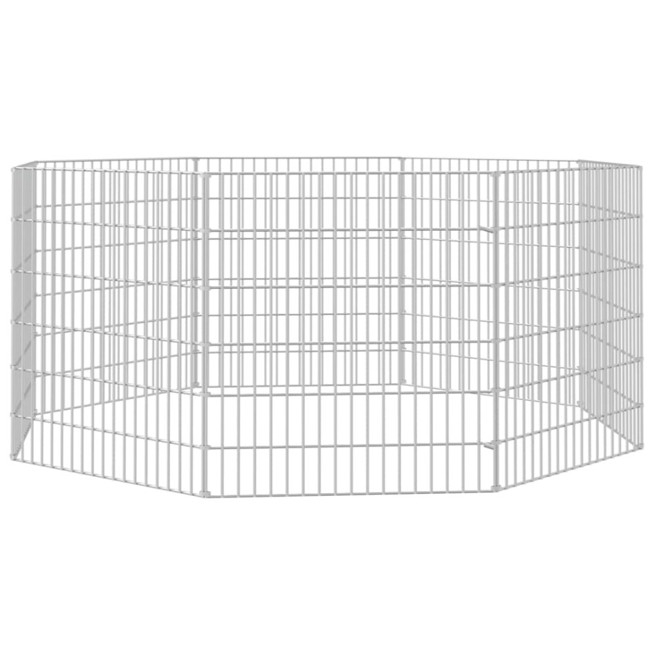 Recinto animales corral 8 paneles hierro galvanizado 54x60