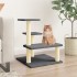 Rascador para gatos con postes de sisal gris oscuro 61
