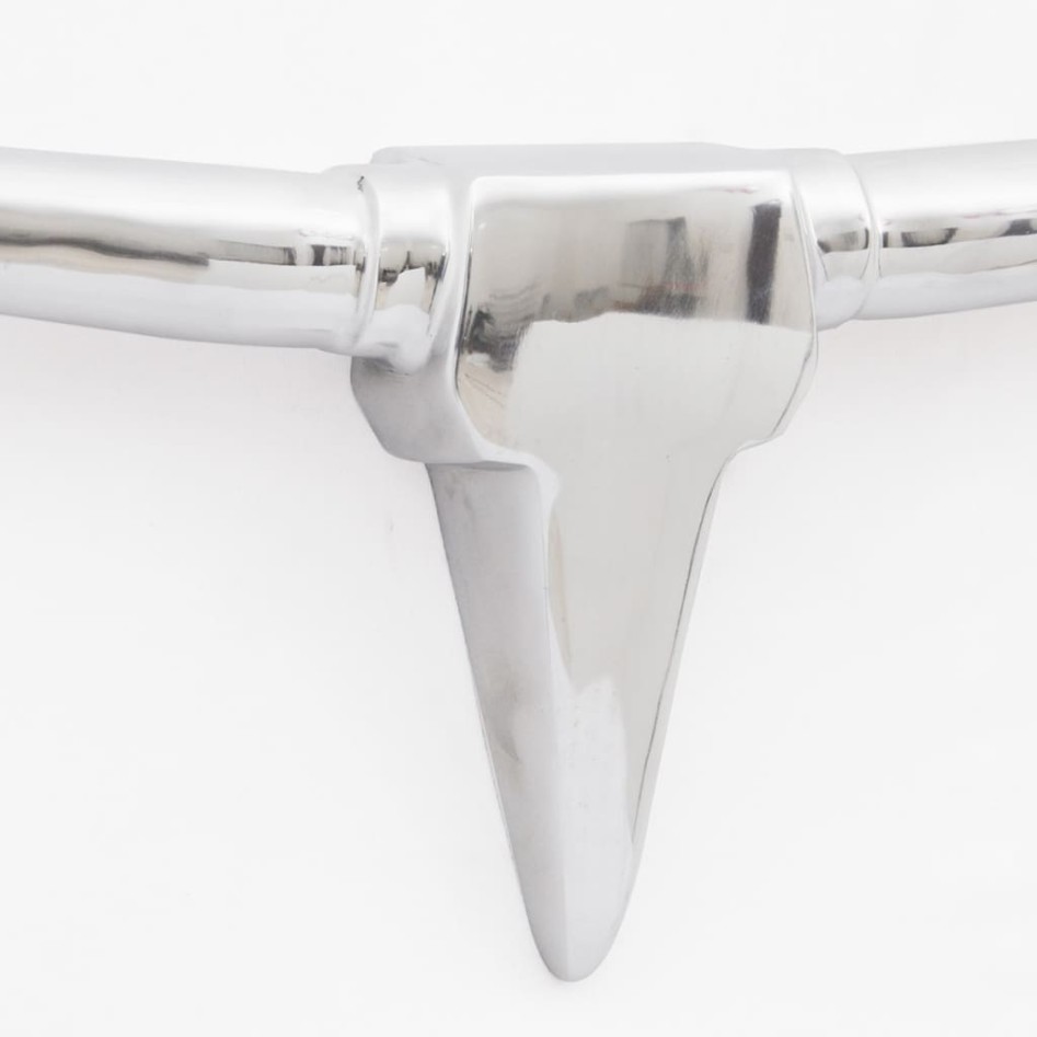 Cabeza de toro de aluminio decorativa para pared 96 cm