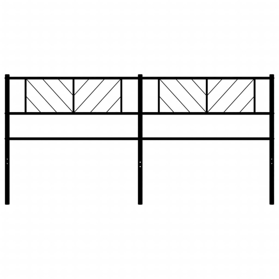 Cabecero de metal negro 200