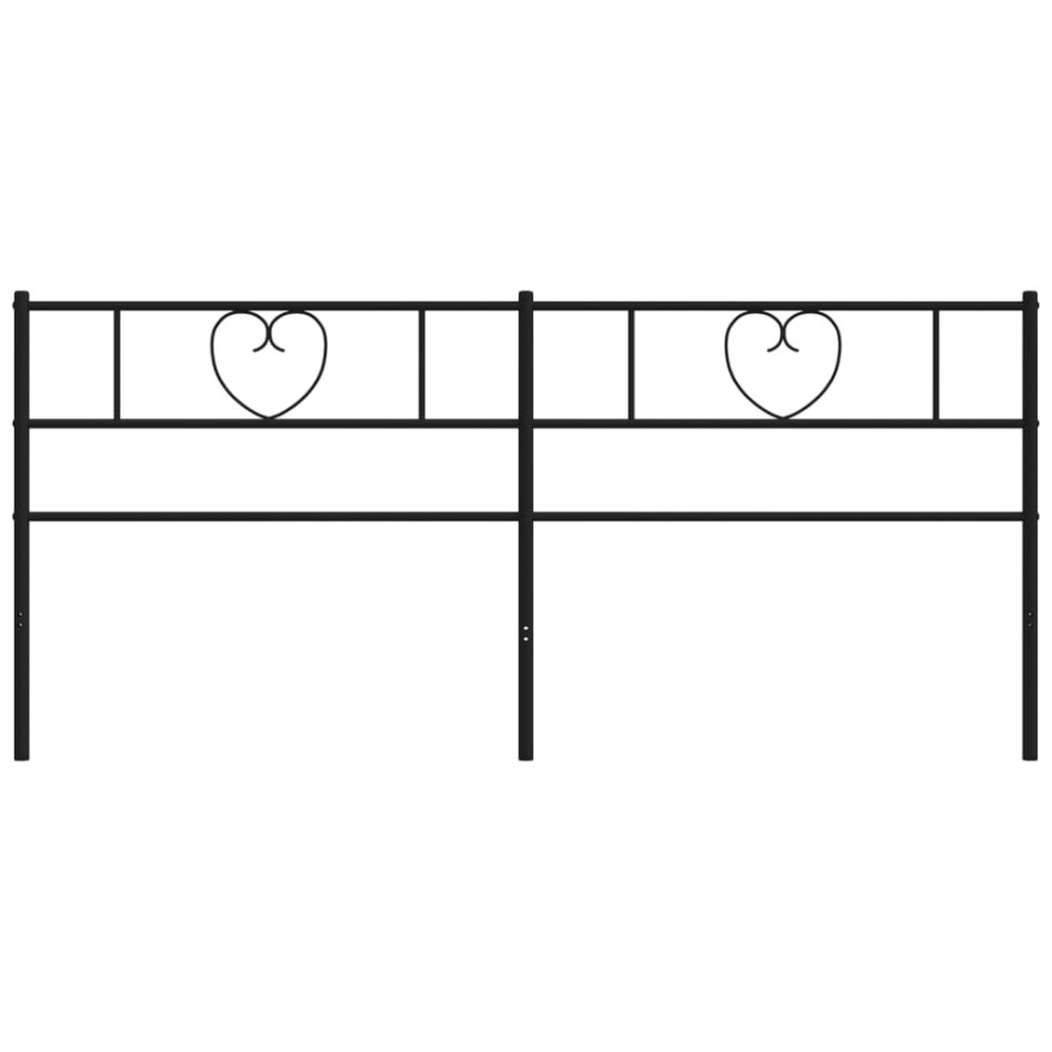 Cabecero de metal negro 200
