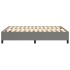 Estructura de cama box spring tela gris oscuro 140x200