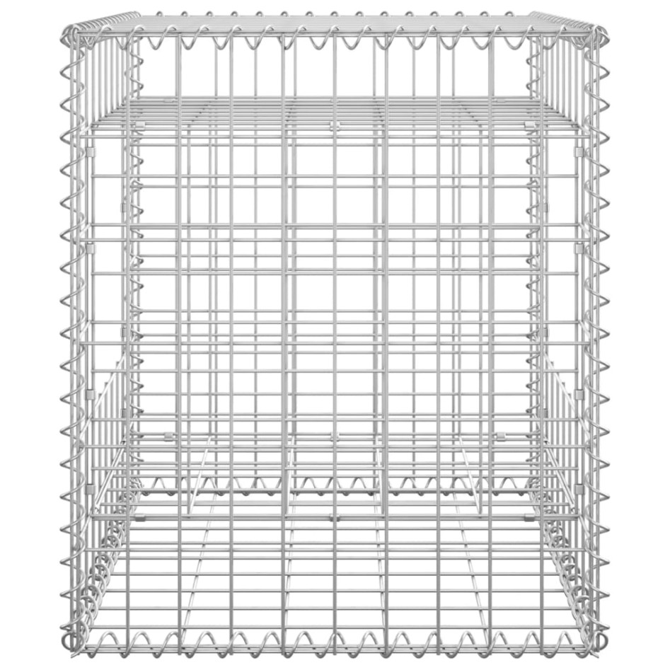 Cesta poste de gaviones de hierro 50x50x60