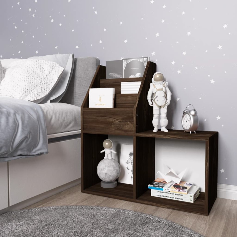 Revistero de niños madera ingeniería roble ahumado