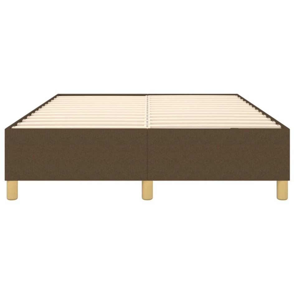 Estructura de cama box spring tela marrón 140x200
