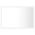 Espejo de baño LED acrílico blanco 60x8,5x37