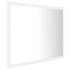 Espejo de baño LED acrílico blanco 60x8,5x37