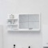 Espejo de baño madera contrachapada blanco 90x10,5x45