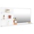 Espejo de baño madera contrachapada blanco 90x10,5x45