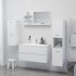 Espejo de baño madera contrachapada blanco 90x10,5x45
