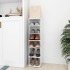 Mueble zapatero madera contrachapada blanco 27,5x27x102
