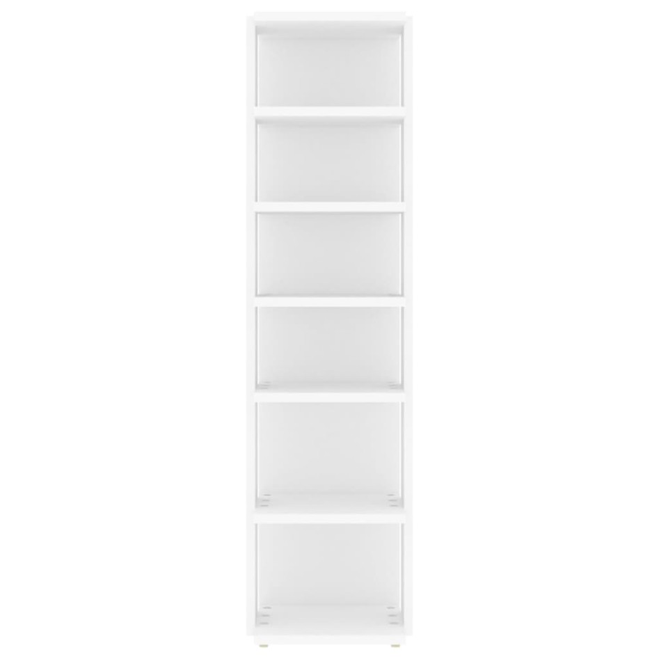 Mueble zapatero madera contrachapada blanco 27,5x27x102