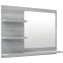 Espejo de baño madera contrachapada gris Sonoma 60x10,5x45