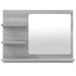 Espejo de baño madera contrachapada gris Sonoma 60x10,5x45