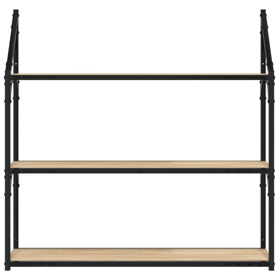 Estantería de pared madera ingeniería roble Sonoma