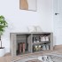 Mueble zapatero madera contrachapada gris Sonoma 100x35x45