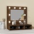 Mueble con espejo y LED marrón roble 60x31,5x62