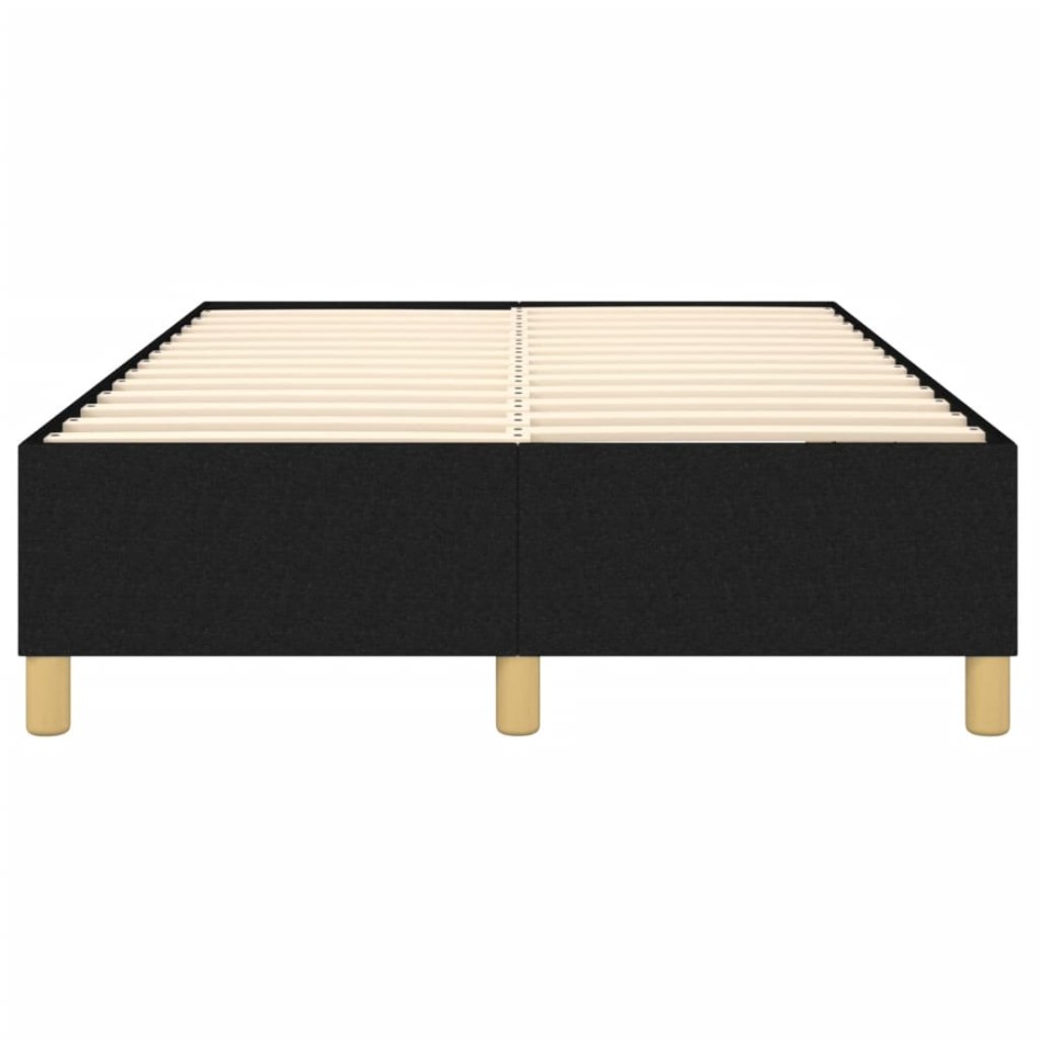Estructura de cama box spring tela negro 120x200