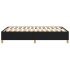 Estructura de cama box spring tela negro 120x200
