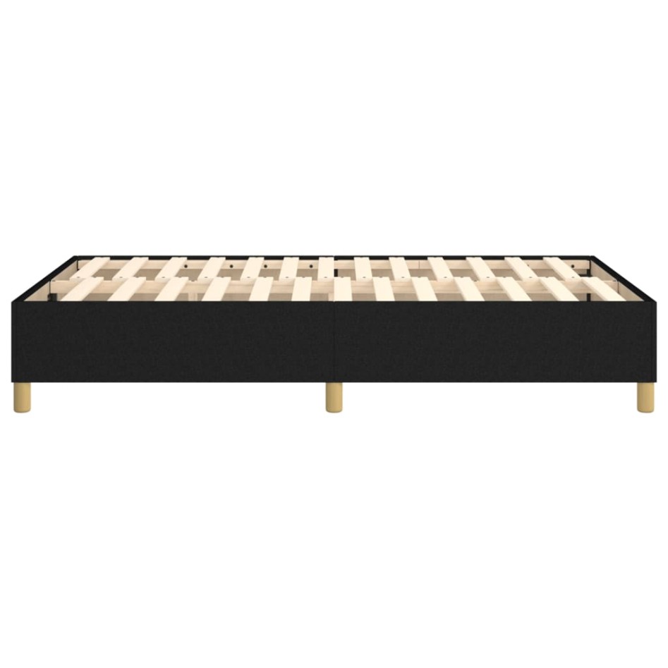 Estructura de cama box spring tela negro 120x200
