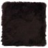 Cojines de sillas 2 uds piel de oveja auténtica marrón 40x40