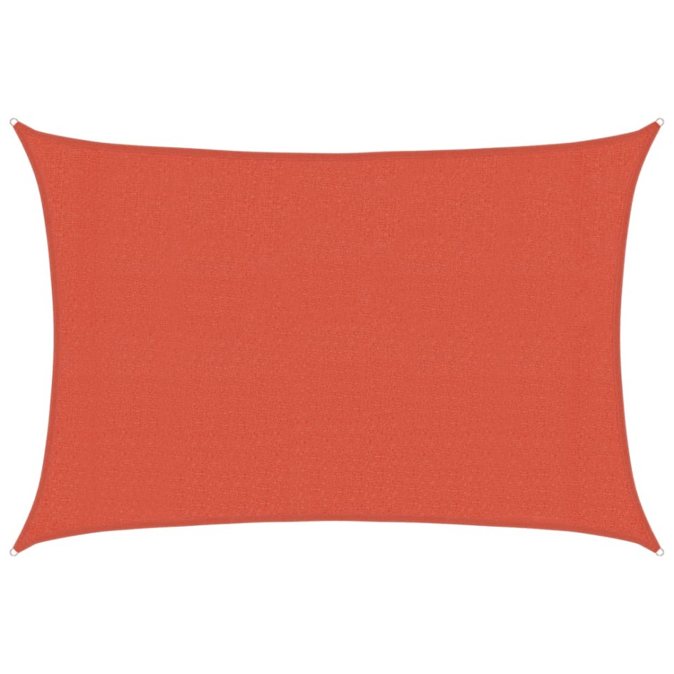 Toldo de vela terracota HDPE 160 g/m² 3x4