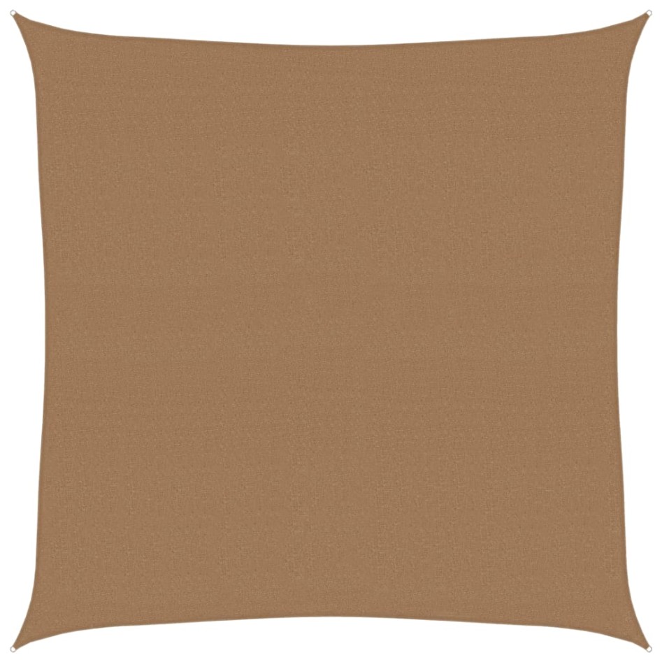 Toldo de vela gris taupe HDPE 160 g/m² 4,5x4,5