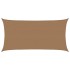 Toldo de vela HDPE gris taupe 160 g/m² 2,5x5