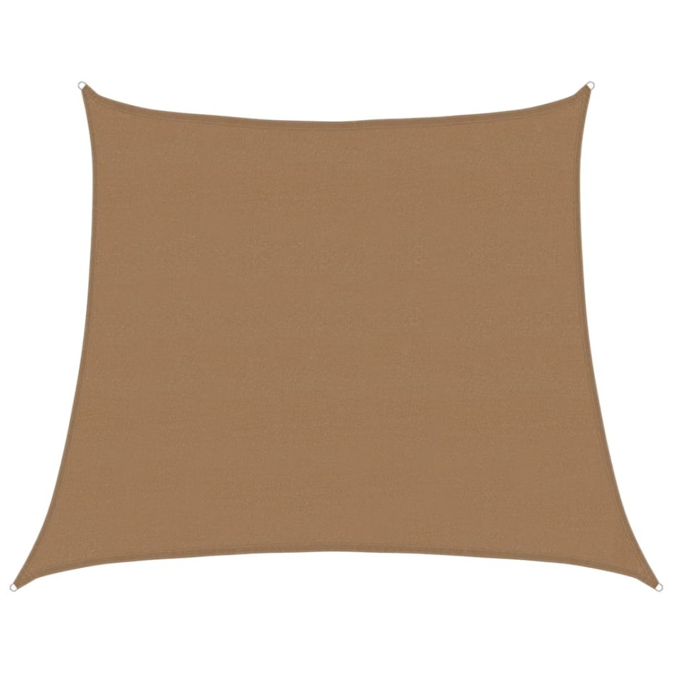 Toldo de vela gris taupe HDPE 160 g/m² 4/5x4