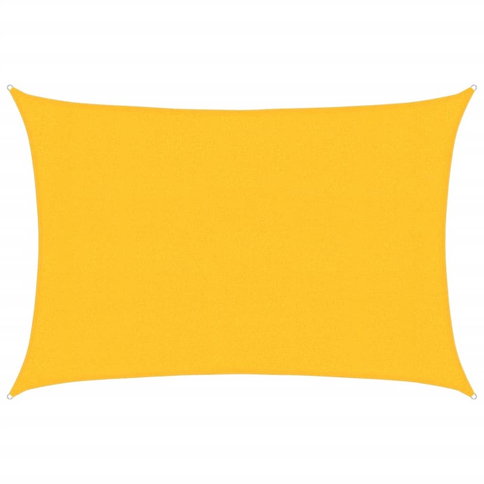 Toldo de vela HDPE amarillo 160 g/m² 3x4