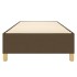 Estructura de cama box spring tela marrón 90x190