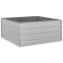 Arriate de acero galvanizado plateado 100x100x45