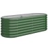 Jardinera arriate acero recubrimiento polvo verde 114x40x36