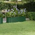 Jardinera de acero con recubrimiento en polvo verde
